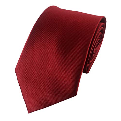 Men's Ties Solid Pure Color Plain Formal Red Ties For Men Famous