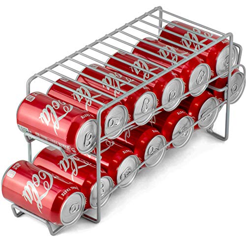 Load From Front Can Storage Rack DecorRack Stackable Front Loading Beverage Can Dispenser Rack Stacking ...