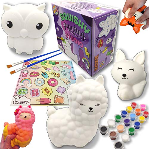 Squishy Painting Kit for Kids Cool Crafts for Girls XL Slow Rise Blank
