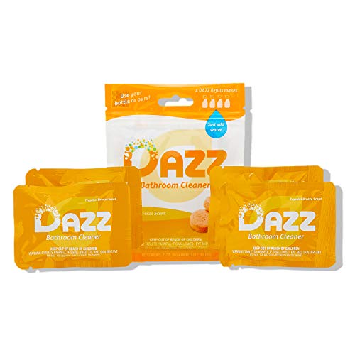 DAZZ Bathroom Cleaner Tablet Refill Pack Makes 432oz Bottles Tile