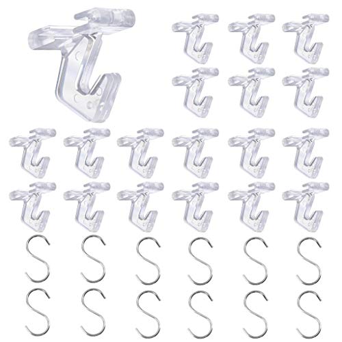 22 Pairs Metal Ceiling Hooks for DropCeiling TBars Right and