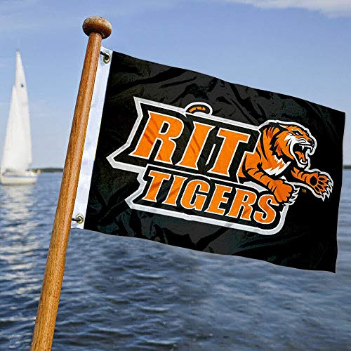 Half Flags For Rit College Flags and Banners Co. RIT Tigers Boat and Nautical Flag ...