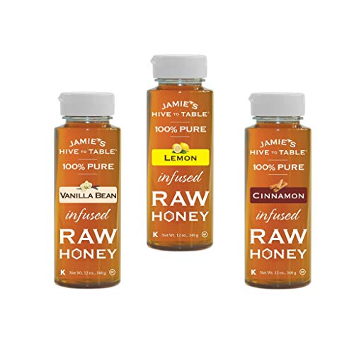 Jamie's Hive to Table 100 percent Unfiltered Local and Pure Raw Honey