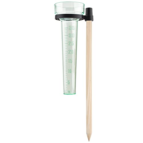 WANDIC Rain Gauge, 1 Piece Plastic Rain Gauge with Stand Rainfall