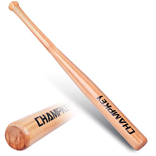 Champkey Premium Wooden Baseball Bats 100 percent Hardwood Softball