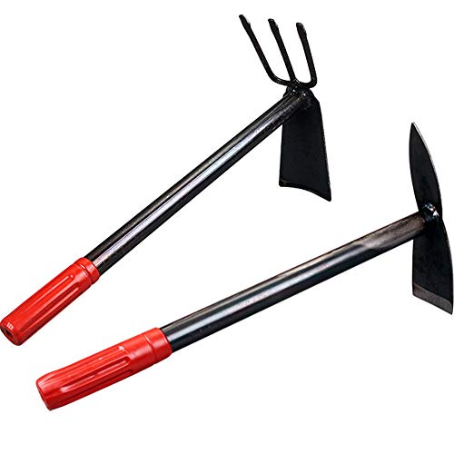 Kelendle 2 Pack Hand Garden Tools Set Hand Hoe and Cultivator Combo