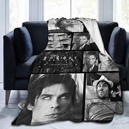 LOVE YOU Ian Somerhalder Fleece Blanket UltraSoft Micro for Couch Or