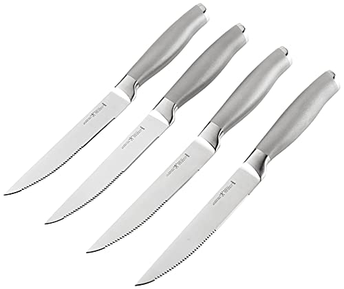 HENCKELS J.A. International Steakmesser-Set 8-teilig – 11,4 Cm, Mikrogezahnt, Rostfreier Edelstahl, Spülmaschinenfest