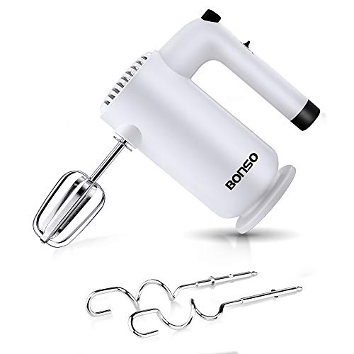 BONSO Hand Mixer Electric 5Speed Portable Whisk Handheld Mixer w