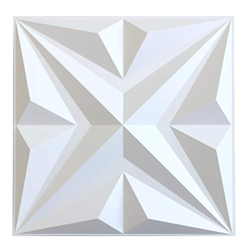 MIX3D 3D Wall Panels Star Textured White PVC Wall Panels for Interior ...