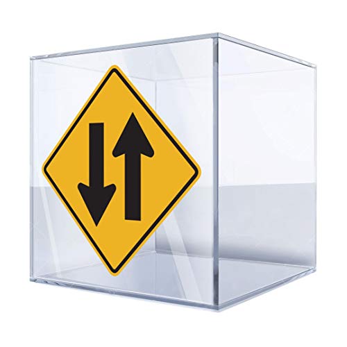 Stickers Decal Two Way Traffic Ahead 5 X 5 - Famous Microgreens