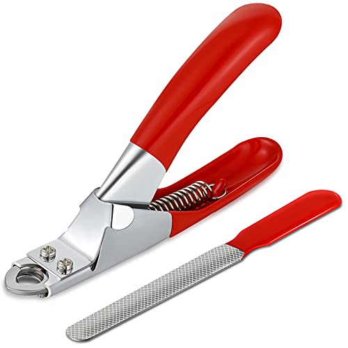 Honoson 2 Pieces Dog and Cat Pets Nail Clippers and Trimmers Kit Pet