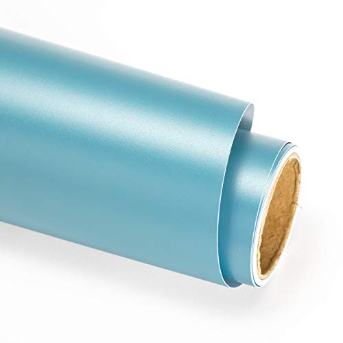 Permanent Matte Adhesive Vinyl 12" x 6ft, Fog Blue for Signs