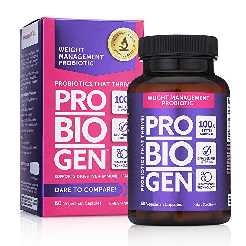Probiogen Weight Management Probiotic Smart Spore Technology, 60 Count ...
