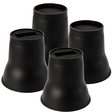 Yopay 4 Pack Extra Tall Bed Risers for Caster Wheels and Round Legs, 5. ...