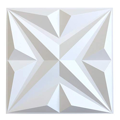 MIX3D 3D Wall Panels Star Textured White PVC Wall Panels for Interior ...