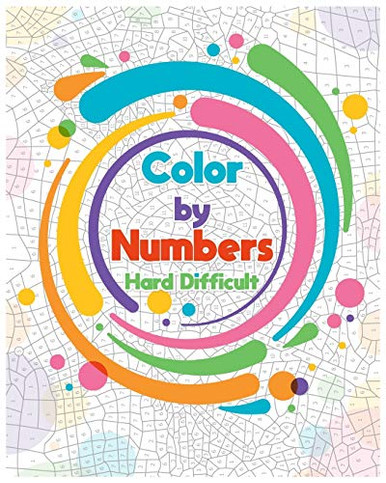 Color by Numbers Hard Difficult: Color By Number Design for drawing and ...