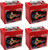 U.S. Battery US-2200-XC2 6V 232Ah Deep Cycle Flooded Battery (Group GC2) - 4 Pack