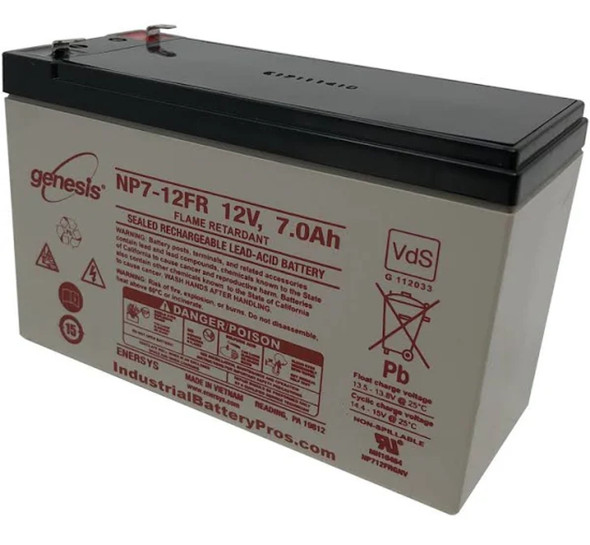 EnerSys Genesis NP7-12FR 12V 7Ah F1 Flame Retardant SLA Rechargeable Battery