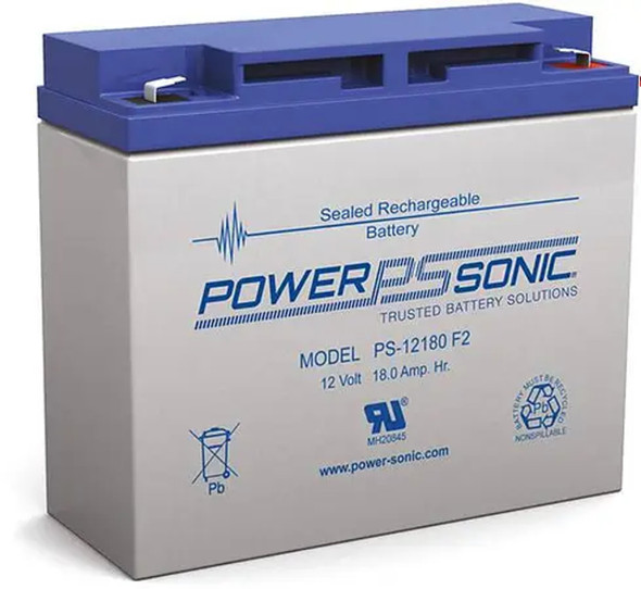 Power-Sonic PS-12180 F2 12V 18Ah AGM Rechargeable Battery