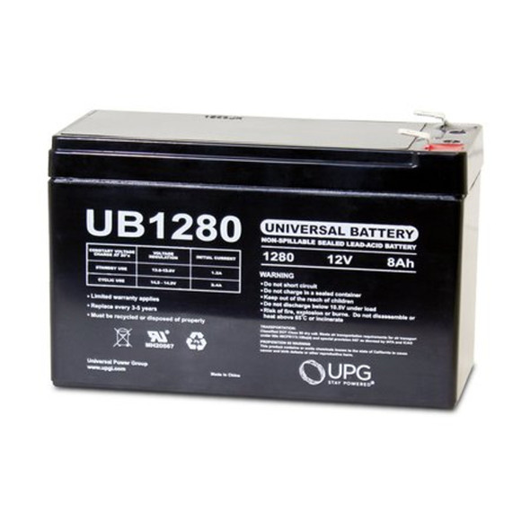 UPG UB1280-F2 D5779 12V 8Ah F2 AGM Rechargeable Battery