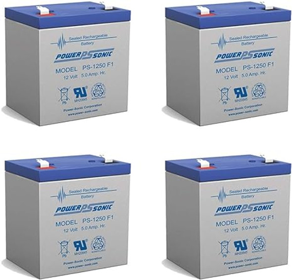 Power-Sonic 12V 5Ah Replacement for Genesis Datasafe NPX-25TFR - 4 Pack Power-Sonic 12V 5Ah Replacement for Genesis Datasafe NPX-25TFR - 4 Pack