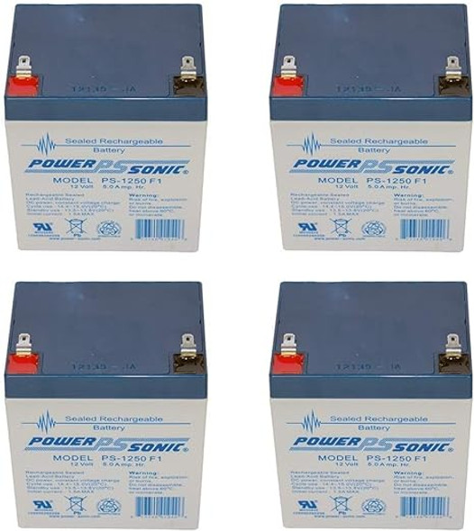 Power-Sonic 12V 5Ah Replacement for Genesis Datasafe NPX-25TFR - 4 Pack Power-Sonic 12V 5Ah Replacement for Genesis Datasafe NPX-25TFR - 4 Pack
