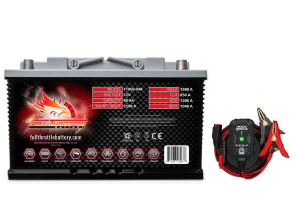 Fullriver FT825-34 with NOCO GENIUS1 | northeastbattery.com