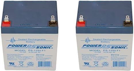 Power-Sonic 12V 5Ah Battery Replacement for Sunrise Medical ZBA-142211-2 Pack