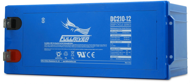 Fullriver DC210-12LT 12V 210Ah Deep Cycle AGM Battery (Group 4D)