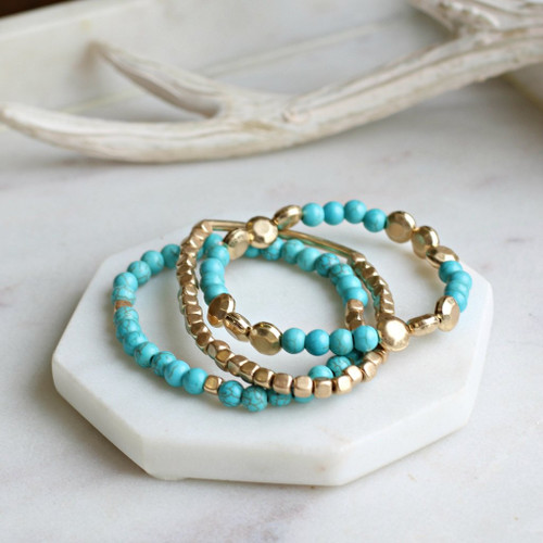 Maya Bracelet Stack Teal