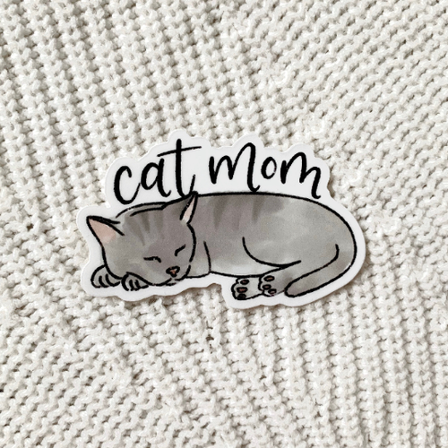 Cat Mom Sticker Cat Mom Sticker
