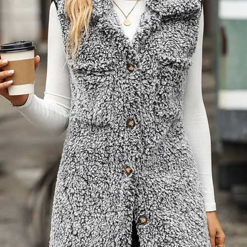 Black Sherpa Vest