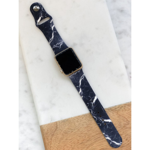 Black Marble Watch Band