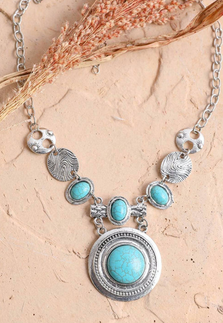 Turquoise Stone Necklace