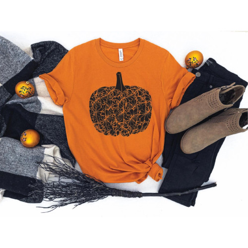 Black Shimmer Pumpkin Tee