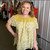 Honey Yellow Floral Ruffle Top