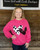 Cow & Sequin Heart Sweatshirt