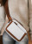 White Leather Mini Crossbody Bag