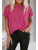 Pink Textured Round Neck T-Shirt