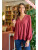 Burgundy Swiss Dot Top