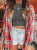 Red Plaid Loose Flannel