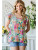 Flower Print Baby Doll Blouse