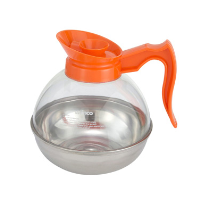 Winco | Coffee Decanter, Steel Base, Orange