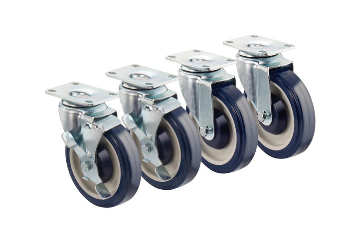 Krowne Meta | 5" Plate Caster, 2-3/8'' x 3-5/8'' Plate