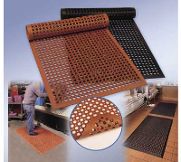 Cactus Mat | 3' x 5'x 1/2" Floor Mat, Anti-Fatigue, Red