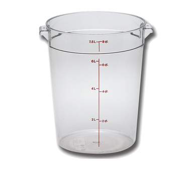 CAMBRO | 8 qt  Round Food Container, Clear