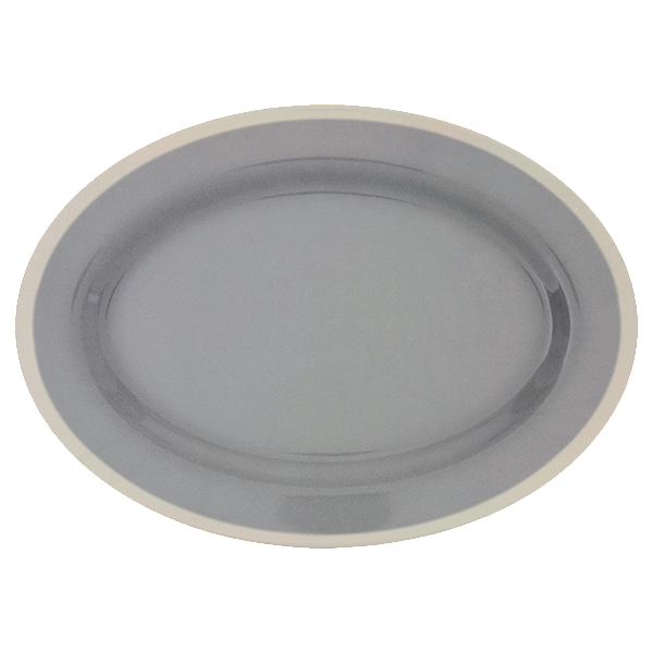 Thunder Group | 21" Oval Platter, Gray