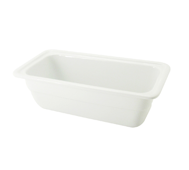 CAC China | 1/3 Food Pan, White