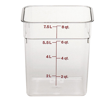 CAMBRO | 8 qt Square Container, Clear